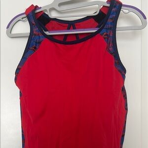FREYA Red and Blue Athletic UK 38GG Tank Top